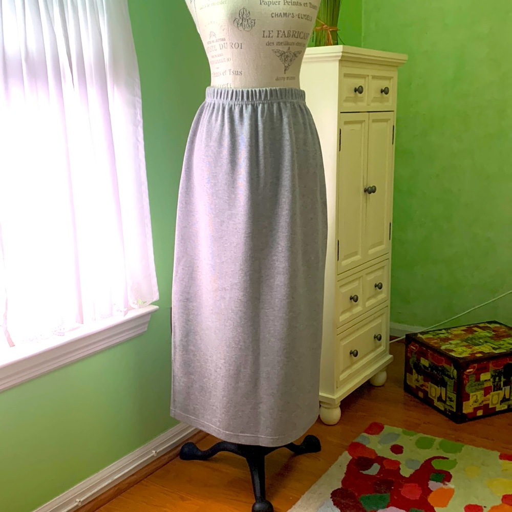 Talbots midi skirt with elastic waste band